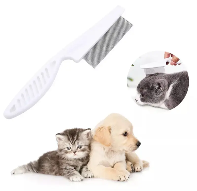 Lược chải ve rận, bọ chét cán dài loại nhỏ dành cho chó mèo 0