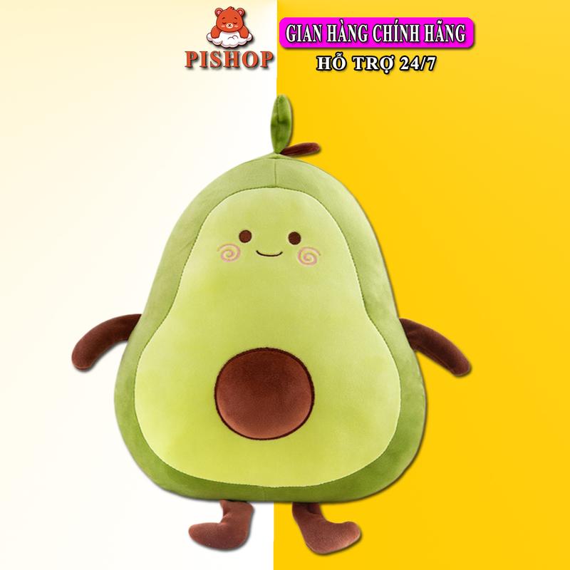 Gabotabo - Thú Nhồi Bông Quả Bơ Mini Size 25cm - Đồ Chơi Cầm Tay Cho Bé, Mẫu Thú Bông Hot Hit Làm Quà Tặng Cho Con Yêu, Phát Nhạc