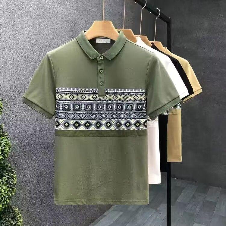 Áo Polo Có Ve Áo, Thương Hiệu Thời Trang Pu Shuai Khâu, Hợp Xu hướng, Dáng Ôm, Ngắn Tay, Áo Sơ Mi Nam Cao Cấp, Thích Hợp Cho Mùa Hè Mới 2023, Phong Cách Đóng Cửa 1