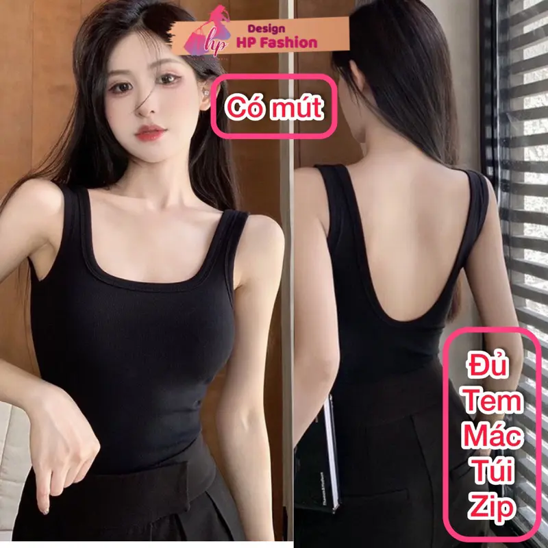 Áo hai dây phom dài ôm body, áo kiểu nữ mùa hè thun co giãn màu đen trắng nâu đi chơi tôn dáng sang chảnh G822