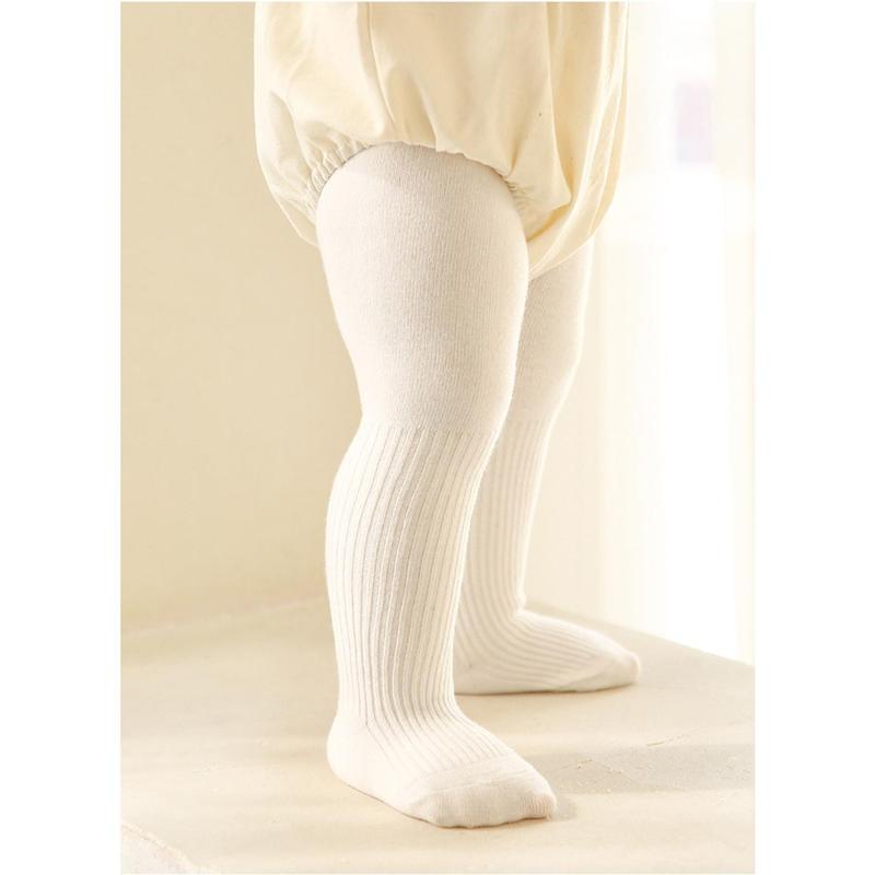 Product Introduction of Warm Knitted Baby Tights Cotton Breathable Kids Pantyhose Solid Color Children Leggings 15