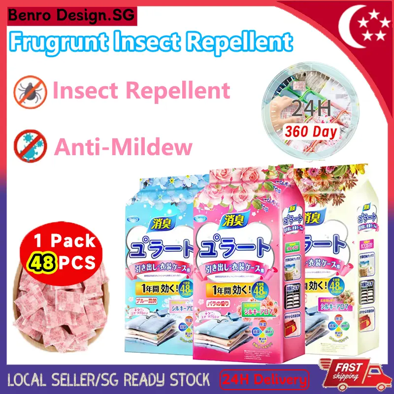 Loset Mothball Fragrant Insect Repellent Camphor Balls For Closet Anti-Mildew Anti-Insect Anti Mold Moisture-Proof Block 48PCS