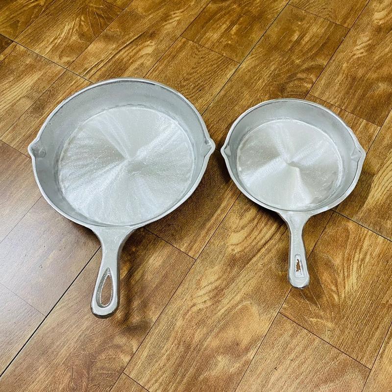 Chảo gang có tay cầm đúc thủ công kiểu Nhật size 19.5cm và 25cm- chiên rán đổ bánh xèo ...