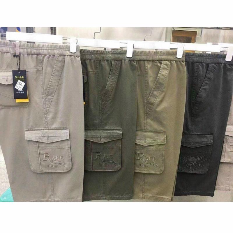 Quần ngố kaki túi hộp nam trung niên Tặng Bố