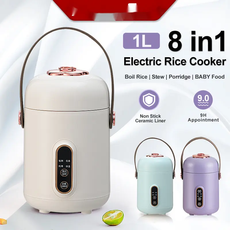 Small Electric Stew Pot Porridge Artifact Multi-functional Household Electric Cooker Small Mini Portable Stew Pot Soup Porridge