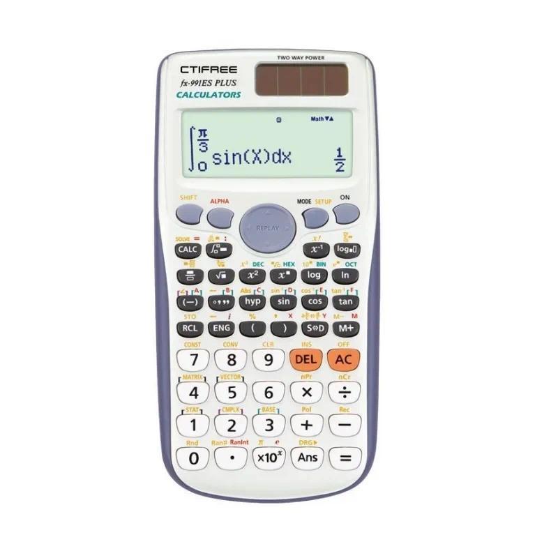 Product Introduction of Brand New  FX-991ES-PLUS  Original Scientific Calculator  417 Functions for High School University Students Office Coin Battery 39