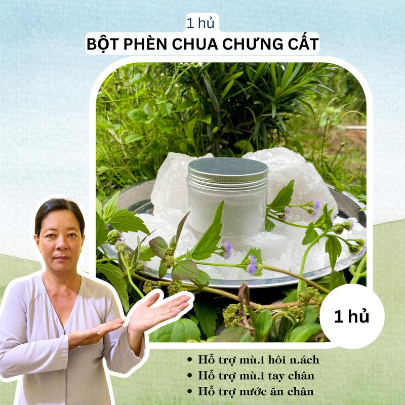 Bột phèn chua chưng cất - Tiệm Bà Út