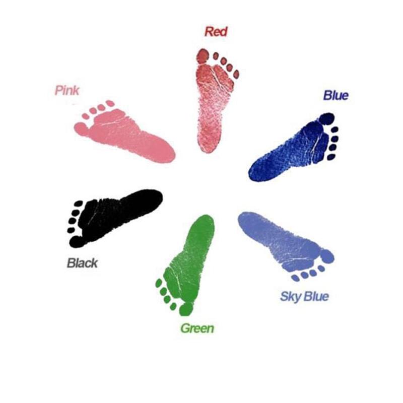 Product Introduction of Newborn Baby DIY Hand And Footprint Kit Ink Pads Photo Frame Handprint Toddlers Souvenir Accessories Safe Clean Baby Shower Gift 5