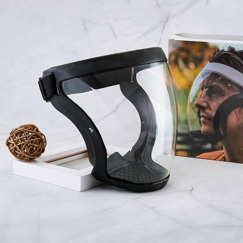 Mặt nạ trong suốt, HD, Kính chống cháy nổ, Mặt nạ bảo vệ, Chống độc, Thích hợp cho bình xịt dịch hại, Ngăn cách bụi trung bình, Kính bảo hộ cao cấp, Bao gồm phụ kiện 1