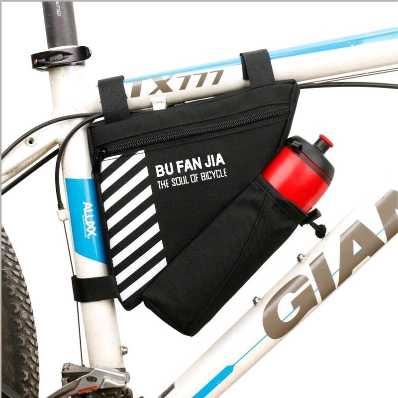 Tas Sepeda Serbaguna Triangle Frame Bag Pouch - Tas Sepeda segitiga Waterproof Dengan Holder Botol Minum Anti Air Nyaman Set 8