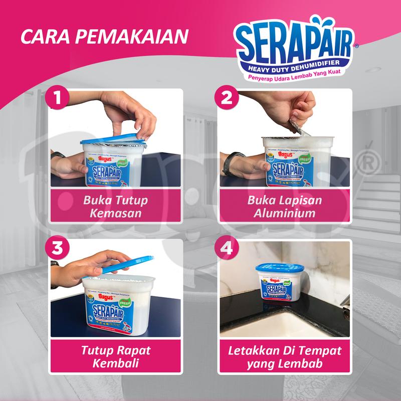 Ikoca Bagus Serapair Square Box serap air 700 ml Extra Fresh Biru W-20402 1