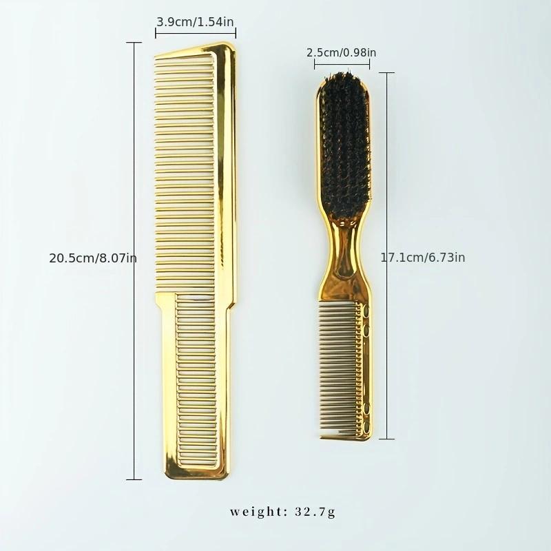 Double Sided Hair Brush Comb, 2 Counts/set Hair Salon Styling Comb, Beard Comb, Hairdressing Comb, Hair Styling Tool for Women & Men 1