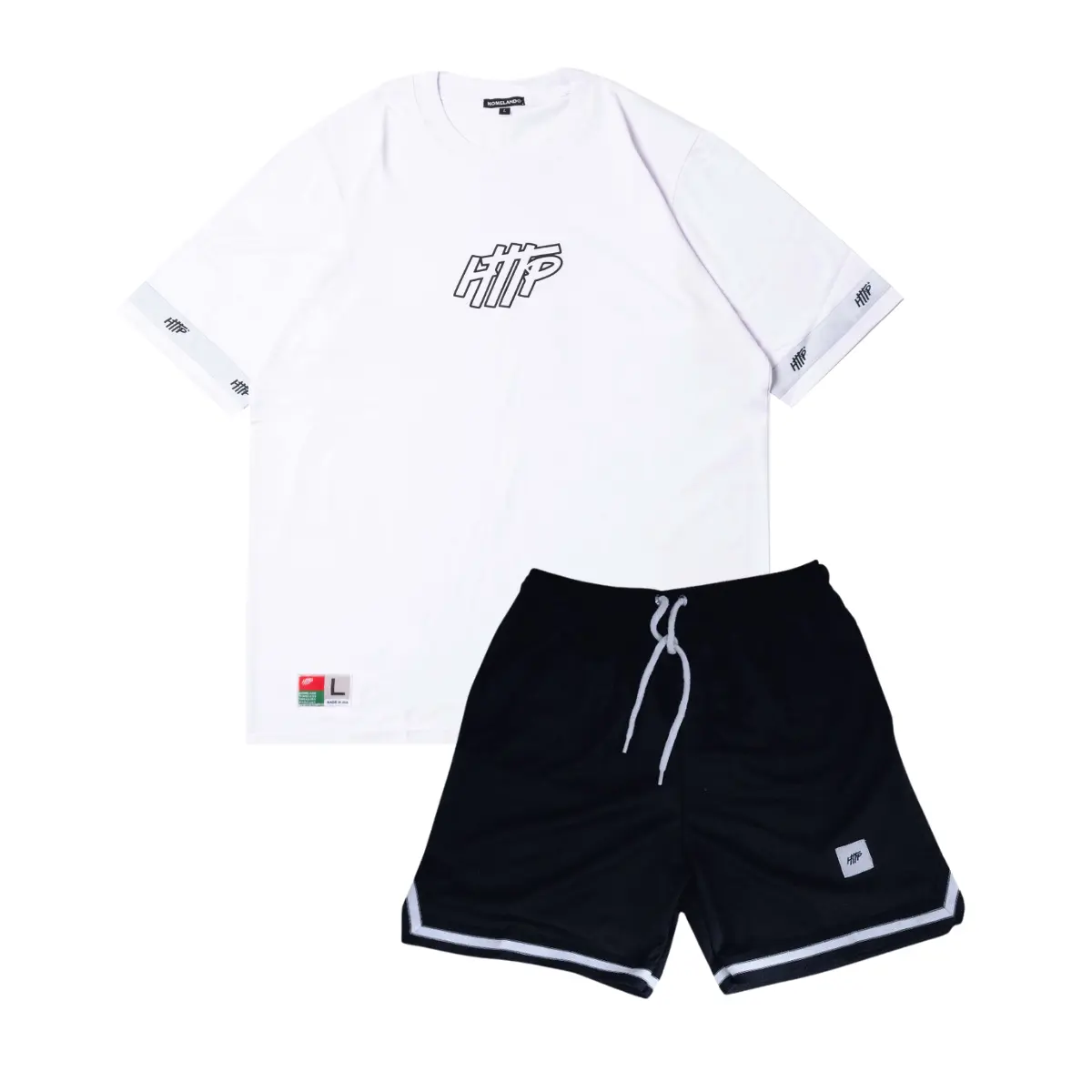 BUNDLING WEISS CEVRE SATU SET CELANA PENDEK / BOARDHORT / SWEAT SHORT / CELANA DIATAS LUTUT Pria Wanita Setelan Kaos Unisex Katun Polos Dewasa Distro