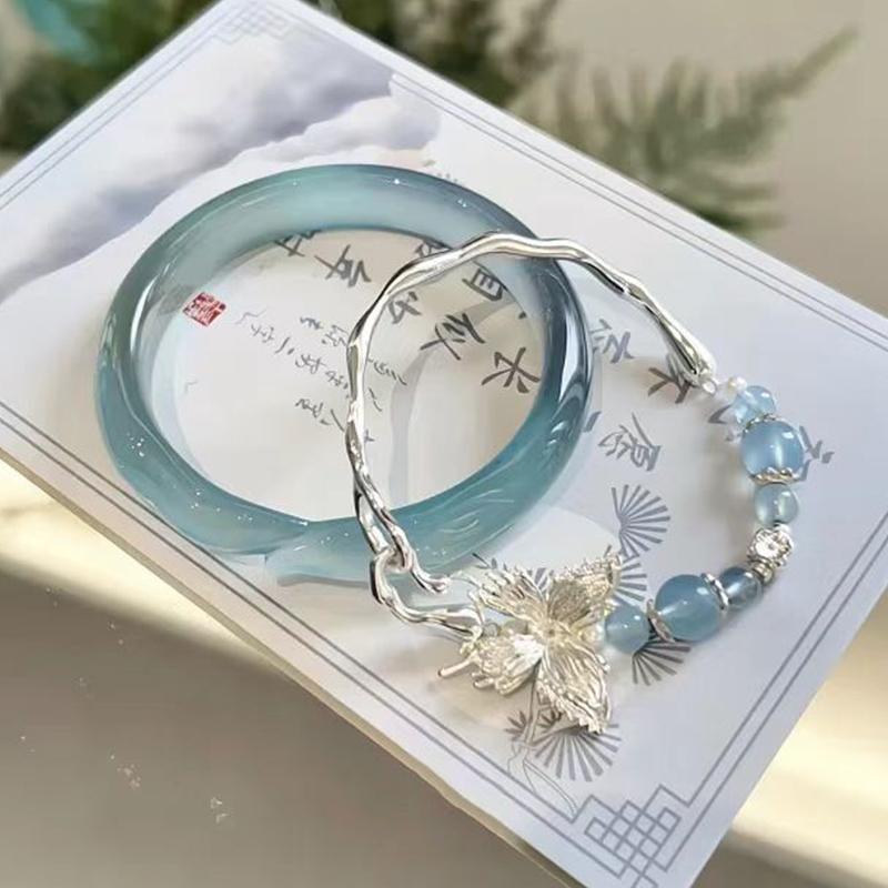 Vòng Tay Cáo Phong Cách Trung Quốc Tiktok Boom, Khóa An Toàn, Vòng Tay Viền, Dành Cho Nữ, Vòng Tay Niche Boom, Phong Cách Cổ Trang, Đồ Trang Sức Tay Ngầu Hàng Mới Về 3