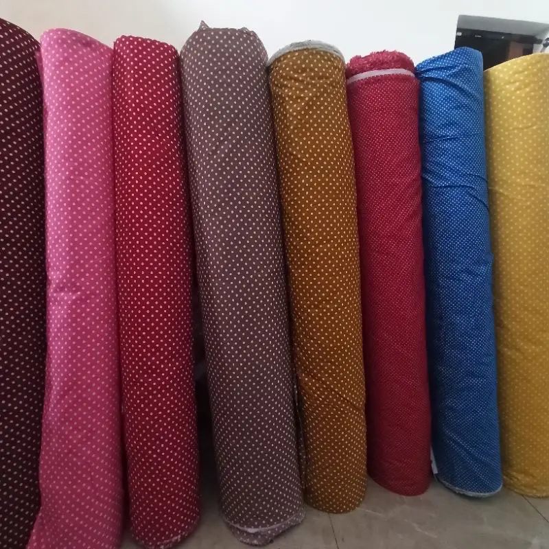 Bahan Sprei Mikrotex Polimikro motif polkadot Bantal Kain Guling 1