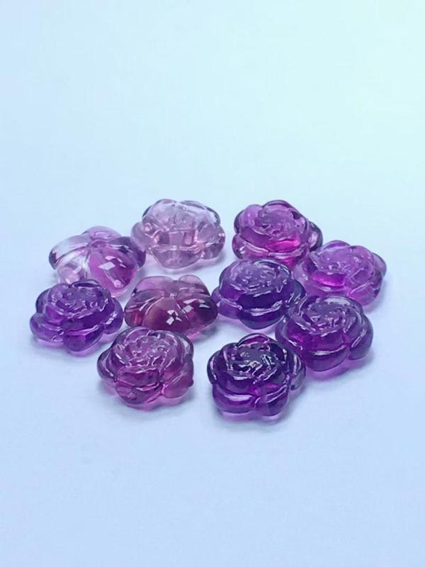 Rose Flower Design Pendant, Natural Crystal Pendant, DIY Pendant for Phone Chain, Car Chain, Bag Chain, Clothes Button, Jewelry Accessories 6