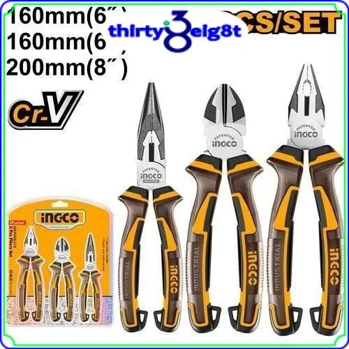 INGCO 3 Pcs pliers set HKPS28318