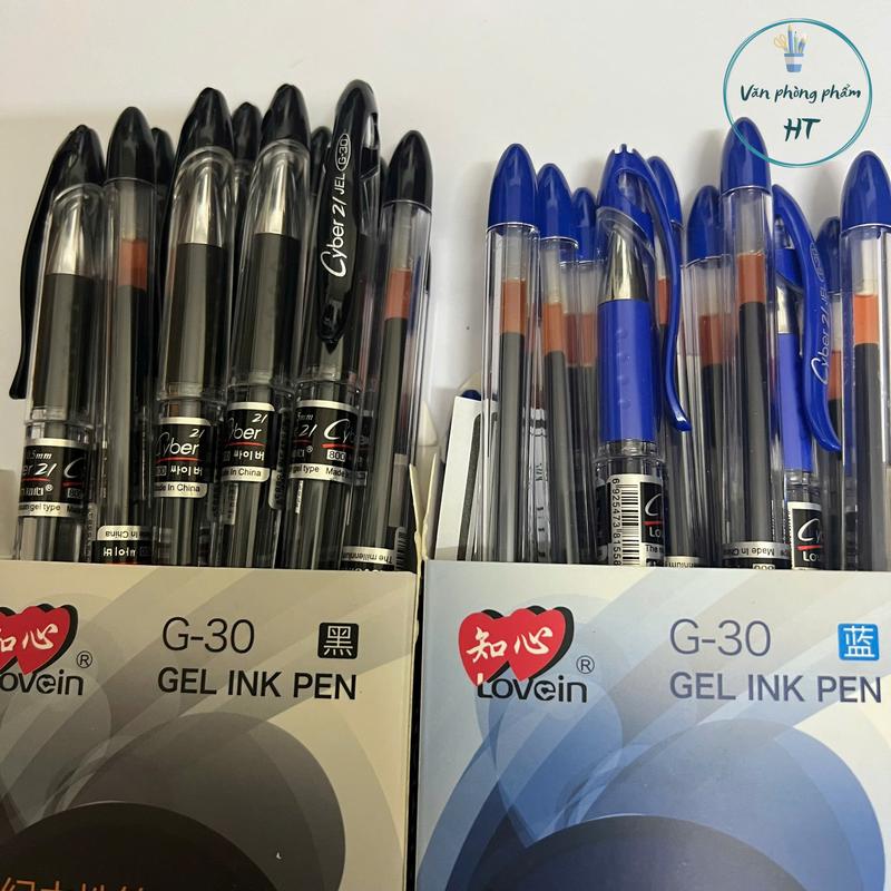 Bút gel G30 không xoá được 1 hộp 12 chiếc viết êm trơn nét nhỏ mực đều kiểu dáng sang trọng
