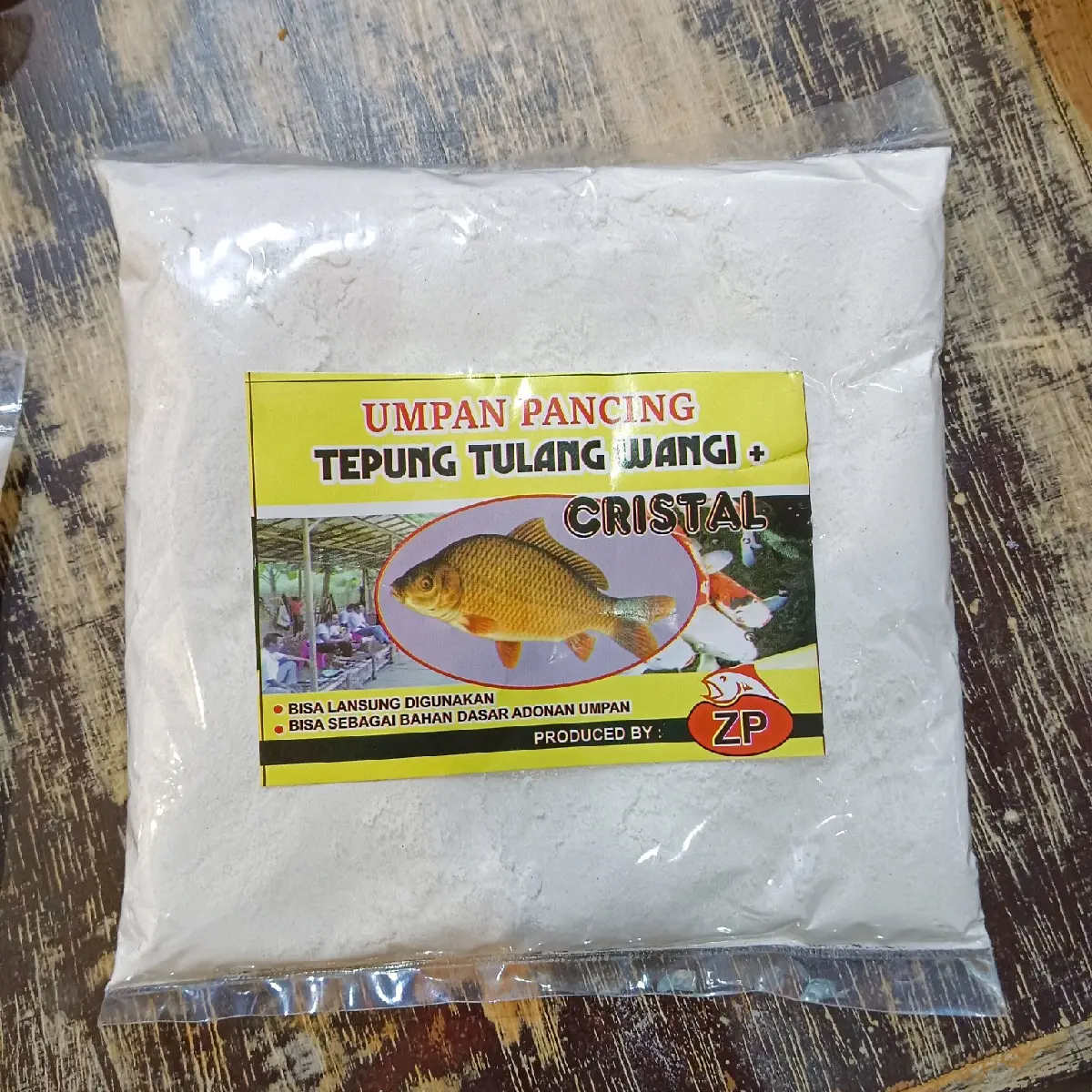 ZP PRODUK Umpan Pancing Tepung Tulang Kristal