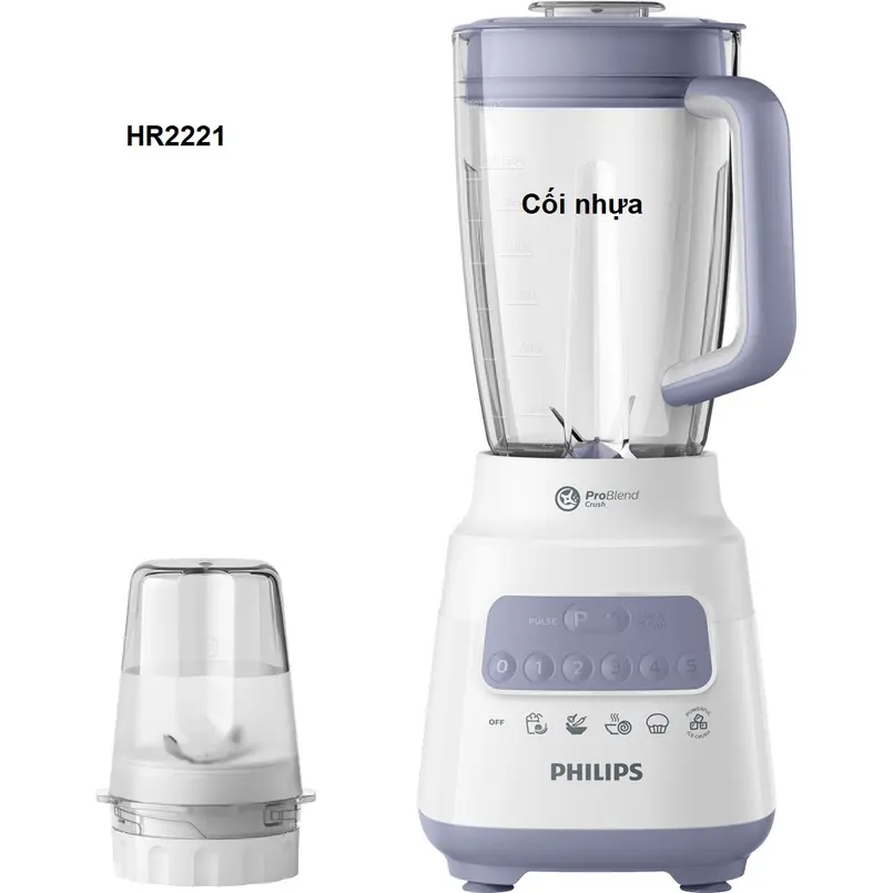 [Bảo hành 24 tháng] Máy xay sinh tố Philips HR2221 | HR2222 | HR2223