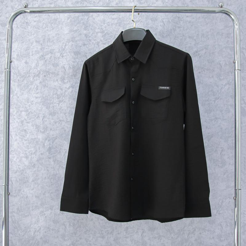 Product Introduction of Áo sơ mi nam tay dài vải dũi mềm thoáng mát phối túi thêu chữ trẻ trung sang trọng mẫu-ATC99 SHOP Menswear 19