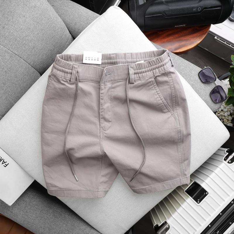 Quần ngố nam kaki lưng thun cao cấp co giãn chất dày co giãn mềm mịn Menswear Quần Lửng Nhung NLTCC32