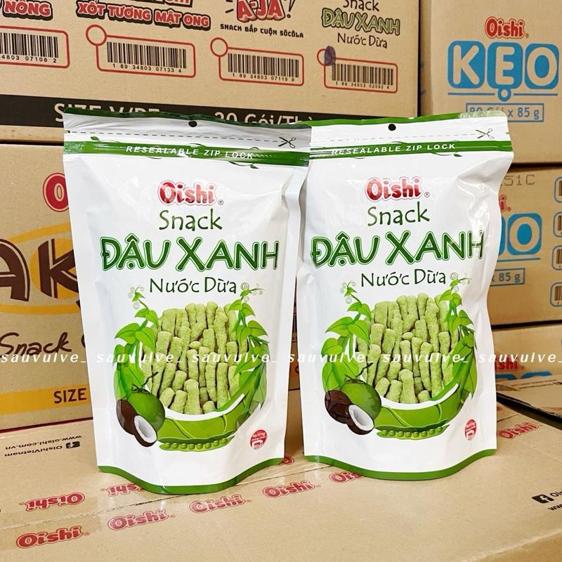 COMBO 10 bịch LỚN 65g Snack Oishi Đậu Xanh Nước Cốt Dừa Snack Tôm Cay Nồng Snack Tôm Xốt Tương Mật Ong ZUNA Ăn Vặt