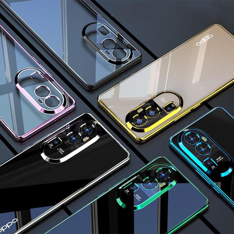 Product Introduction of Luxury Electroplating Transparent Phone Casing For OPPO Reno10 Pro Plus 10Pro 10 5G Reno 10Pro+ 10 10 Pro 2023  Lens All-inclusive Shockproof Hard Phone Case Protective Back Cover 19