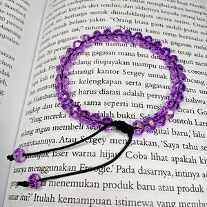 GELANG SERUT KRISTAL. Gelang Manik Kristal 6 mm