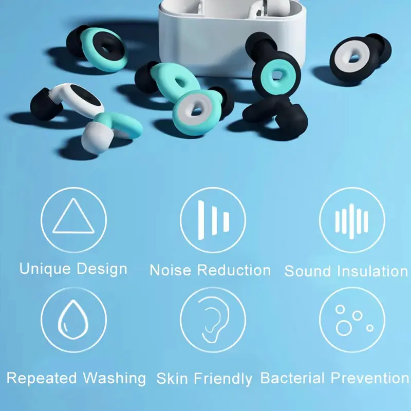 MERALL Penutup Telinga Earplug 3 Layer Noise Reduction Waterproof - M3 2