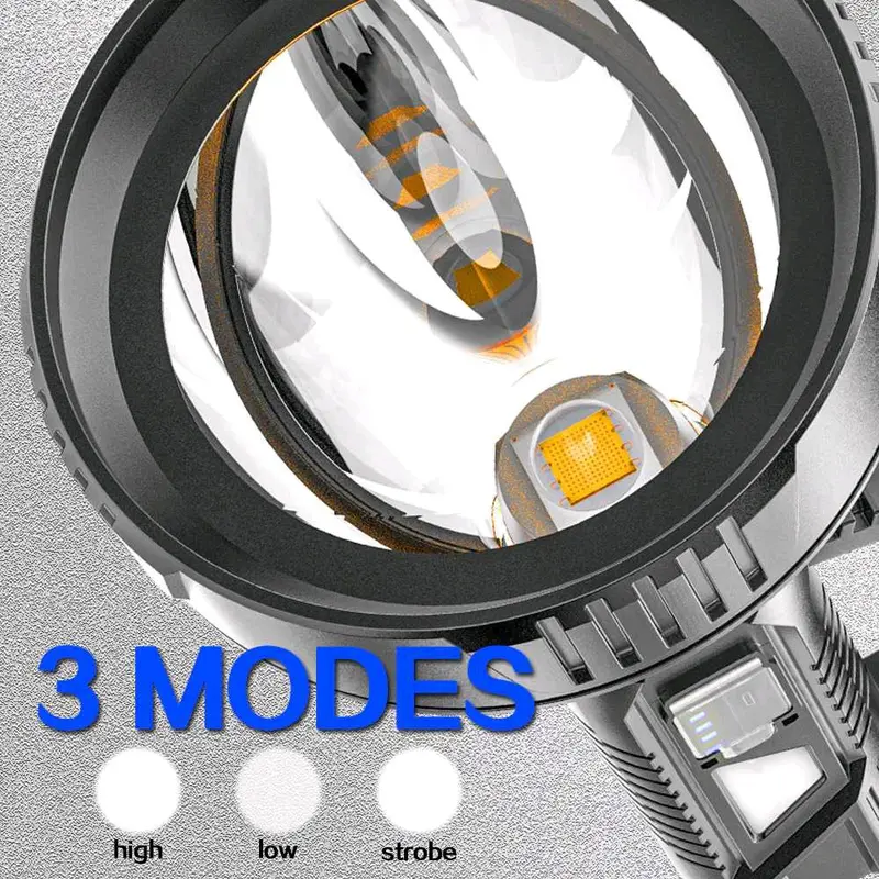 TaffLED Pocketman Senter LED Waterproof USB Recharge Cree XPE 5