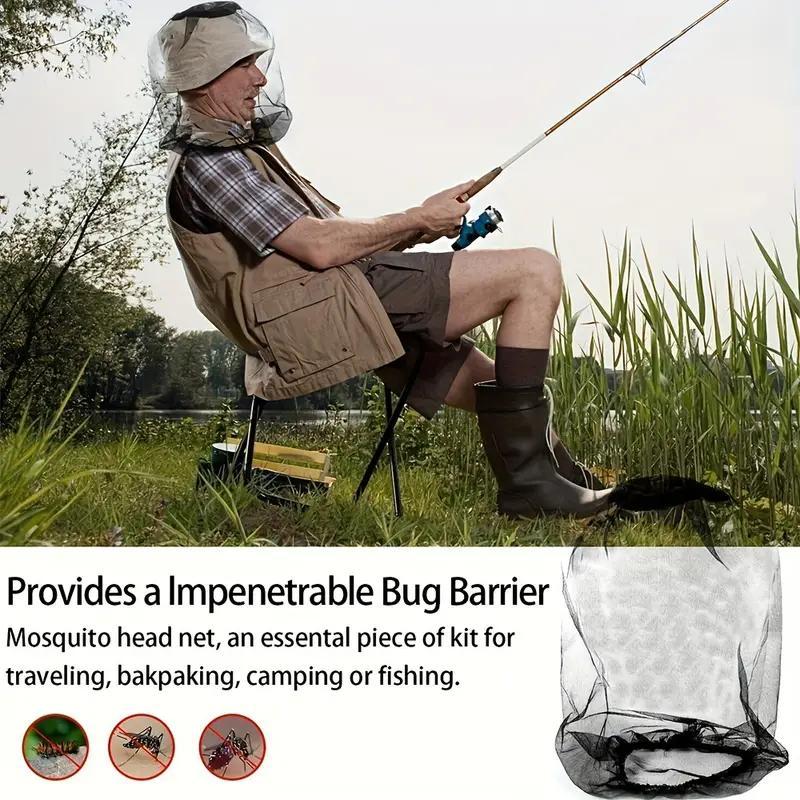 Outdoor Insect-proof Hat, 1 Count Breathable Mesh Hat with Wide Brim, Insect-proof Hat for Camping, Hiking, Fishing, Travel, Outdoor Sports 6