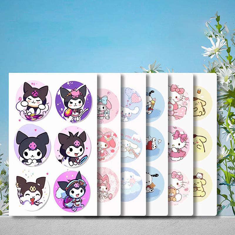 36Pcs Sanrio Kuromi Cinnamoroll My Melody Anti-Mosquito Stickers Screen Patch Stickers Anti Mosquito Clothing Hat Decoration 1