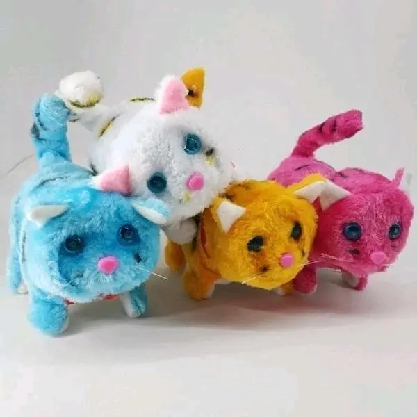 Mainan Anak Robot Kucing Boneka Hewan Kucing Bisa Bergerak Suara Dan Lampu 1
