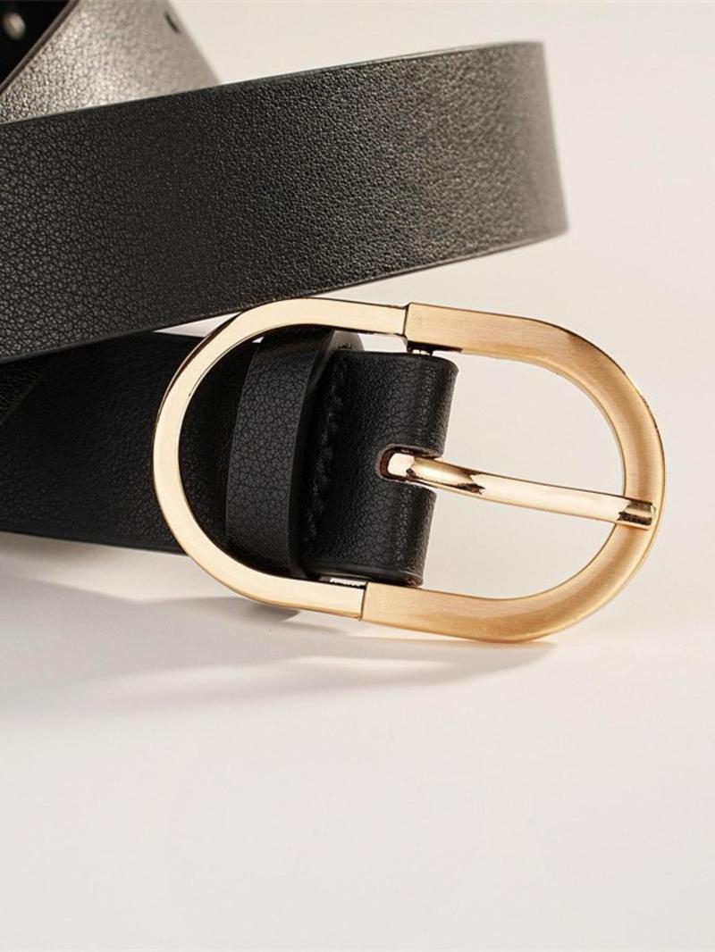 Product Introduction of Women's Minimalist Temperament Solid Color Belt, Fashionable Belt for Daily Clothing Decor, Trendy All-match & Exquisite Belt for Birthday Gift 5