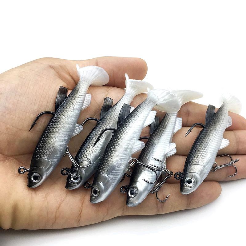 5 con mồi mềm cá đối câu lure cá chẽm, cá lóc - Câu Cá Fishing