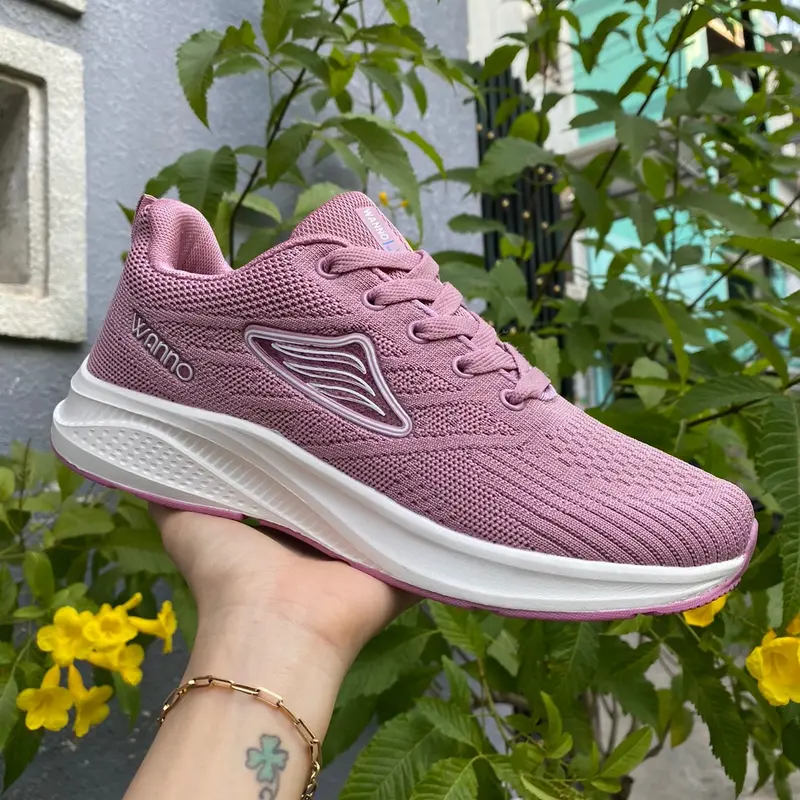 Giày Thể Thao Nữ_Wanno 221 Hồng Sneaker Sport 1