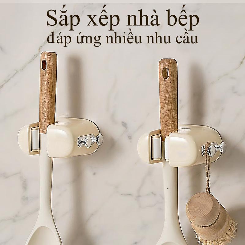 Giá Treo Chổi Và Cây Lau Nhà, Treo Tường, Có Móc Siêu Chắc Chắn, Chất Lượng Cao, Đa Năng, Móc Treo Tường 4