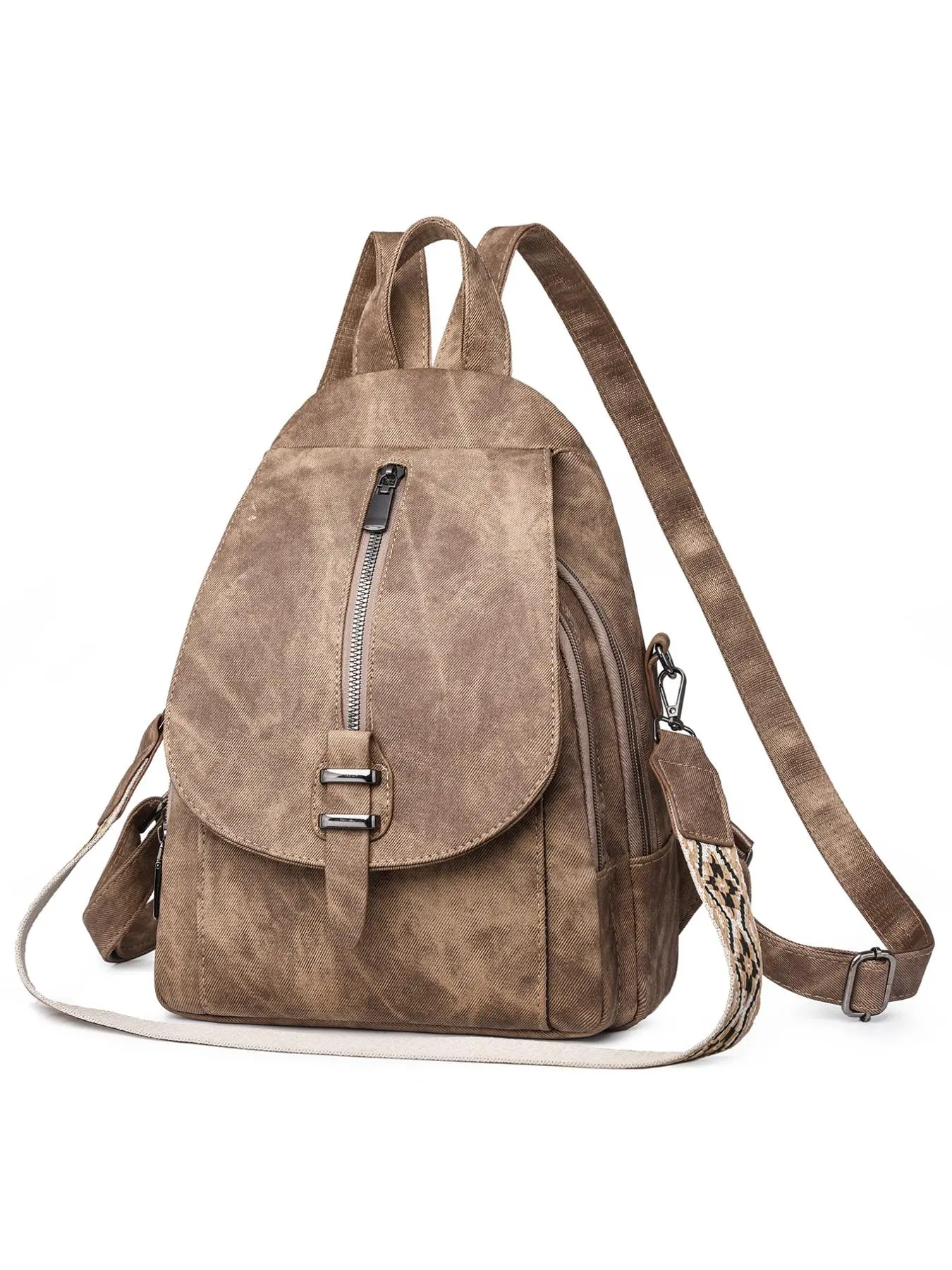 Women's Fashionable Casual Ethnic Pattern Strap Backpack, Girlfriend Gifts, Casual Versatile Multi-functional Backpack, Trendy Backpack for Daily Use