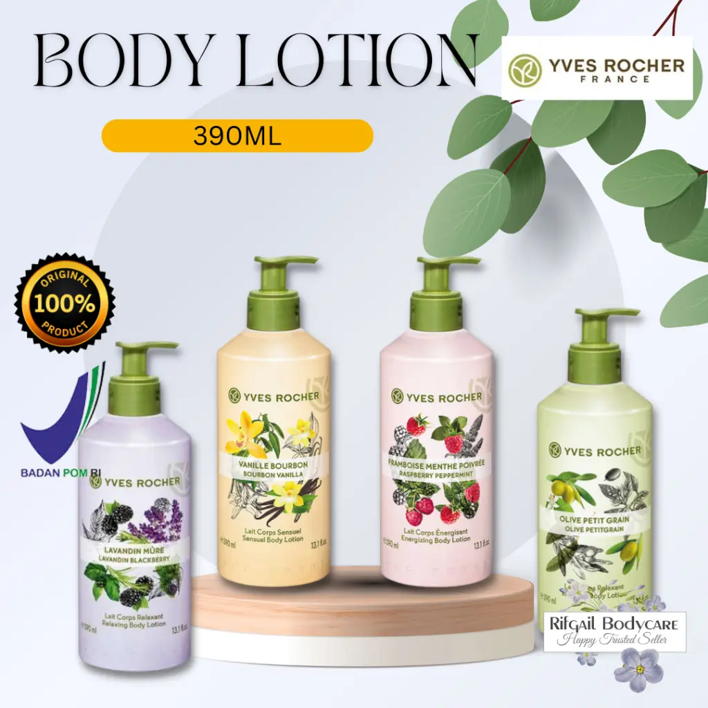 YR Yv*es Roch*er Body Lotion 390ml Original Konter Resmi