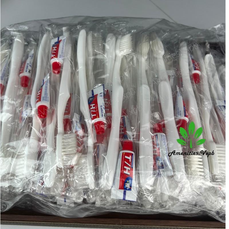 100 BỘ BÀN CHẢI ĐÁNH RĂNG NHÀ NGHỈ CÁN TRẮNG SỨ LÕM LƯNG 32 CHÂN CƯỚC TƠ KEM ĐẸP 0