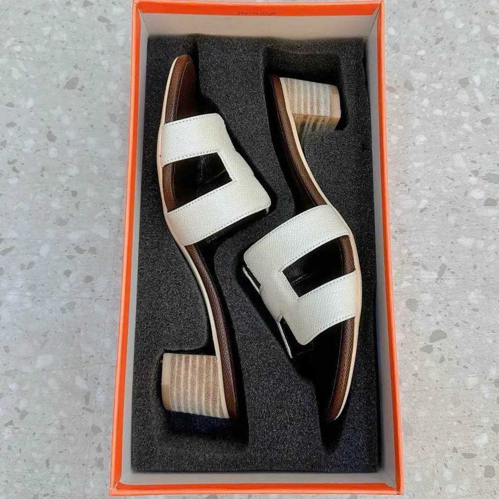 Dép chữ H hàng loại 1 full màu 1:1 đế 5P (form rộng lùi 1 size) Shoes
