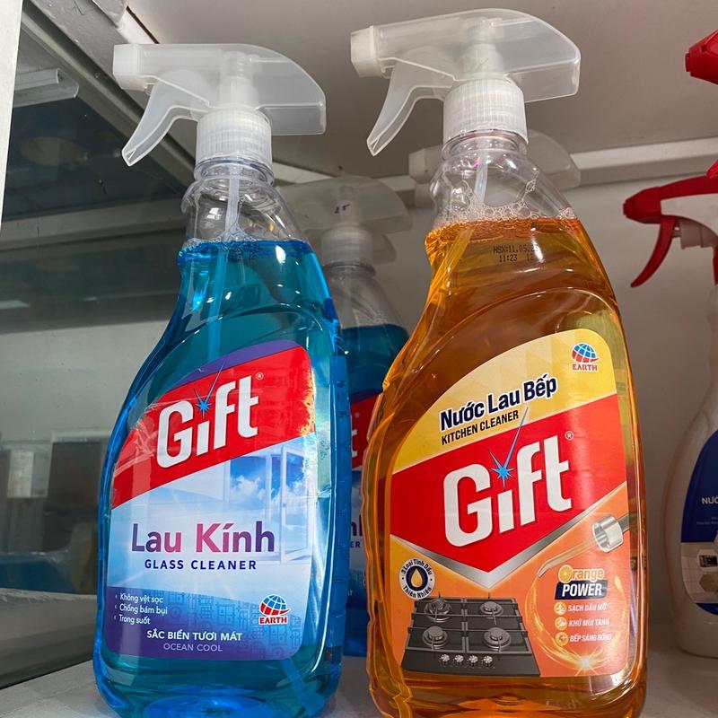 Nước Lau Bếp, Lau Kính Gift chai xịt