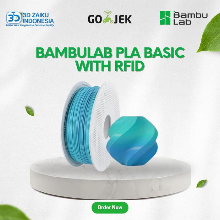 Jual Bambulab PLA Basic 3D Printer Filament Smooth Surface 1 KG with ...