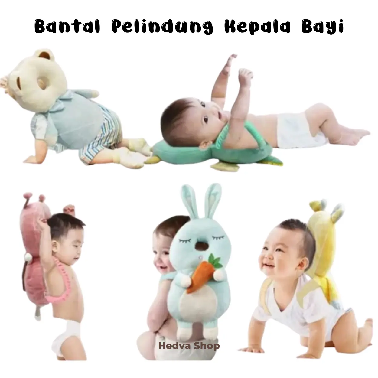 Bantal Pelindung Kepala Bayi - Boneka Pelindung Aneka Bentuk Lucu- Head Protector For Baby