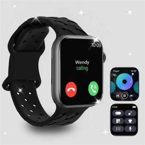 Smart Watch for Men & Women, Sports Smart Watches with Wireless Call/Dial, Incoming Call Alert & Rejection, Message Alert View, Multiple APP Alerts & Custom Wallpaper, Fashion Wristwatch Compatible with iPhone/Andriod, Smart & Wearable Devices