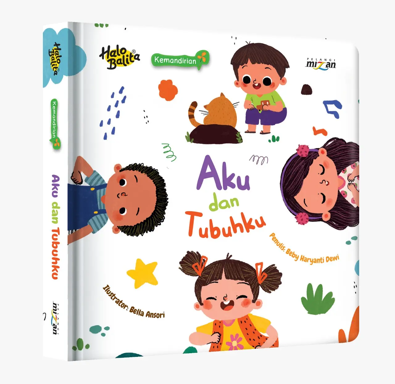 [Mizan] Buku Anak Boardbook Halo Balita Seri Kemandirian Aku dan Tubuhku