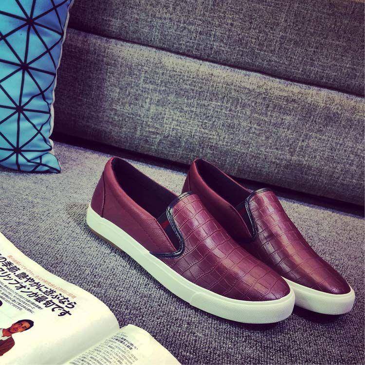 Product Introduction of Spring PU Leather Shoes Men's Waterproof Slip-on Lazy Shoes Versatile Sneakers Casual Shoes Black Men's Shoes 19