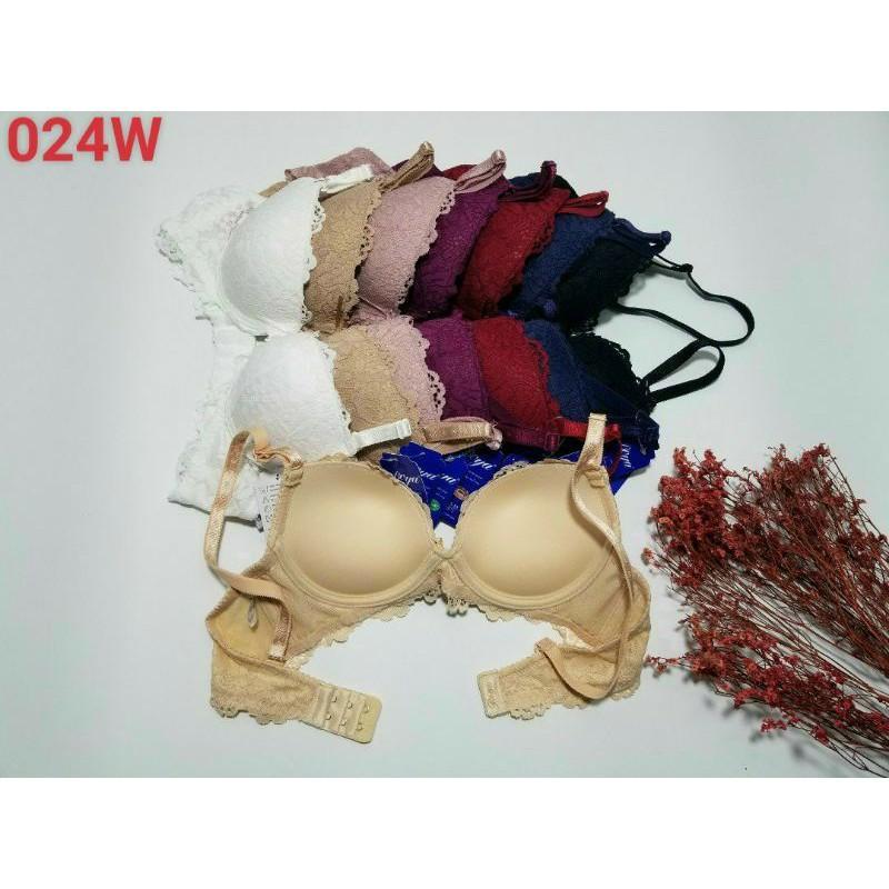 ÁO NGỰC BOYAA REN ĐÊM DÀY VỪA 3P HÀNG XUẤT KHẨU BY024W Bra 3