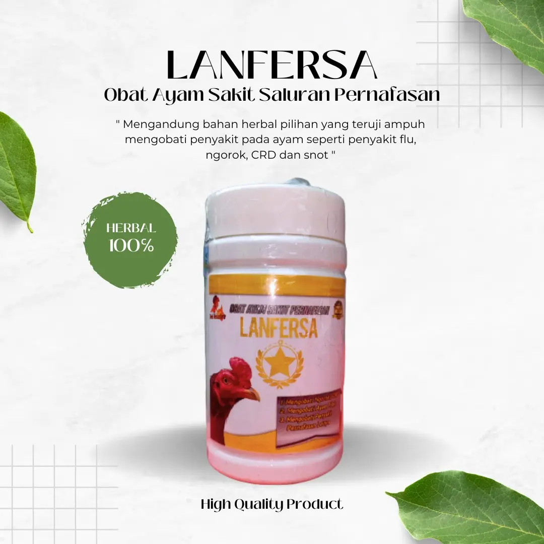 Obat Ayam Ngorok LANFERSA Ampuh Mengobati Penyakit Ayam Flu SNOT Crd & Ngorok